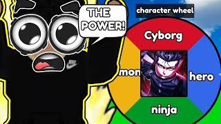 I SPUN A WHEEL to choose a RANDOM Character in THE STRONGEST BATTLEGROUNDS!