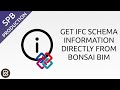 IFC Schema Information in Bonsai BIM