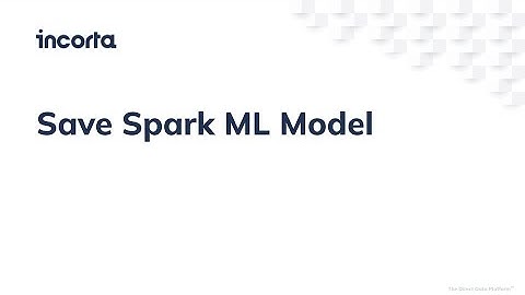 Save Spark ML Model