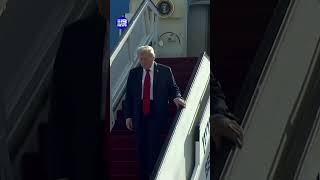 Donald Trump lands in Israel 9 News Australia