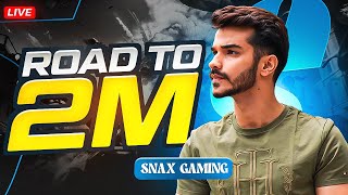 BGMI LIVE WITH SNAX ONLY RUSH GAMEPLAY - ROAD TO 2M !insta