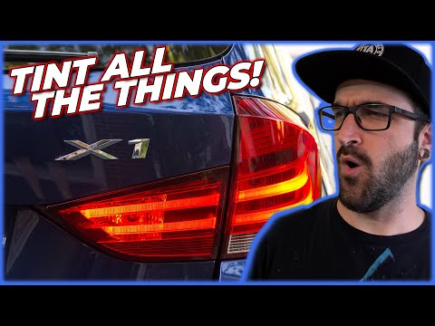 Tinting Tail Lights With Film + Other Parts | BMW X1 E84