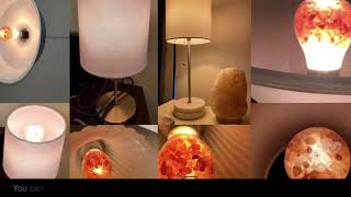 Himalayan Glow Salt Light Bulbs 60 Watt Equivalent, Warm Amber Glow, Pack of 2, 2