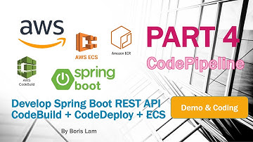 Develop Spring boot REST API in AWS - PART 4 (CodePipeline / CI CD)