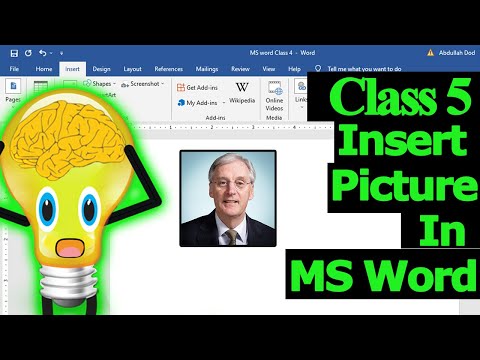 How to insert and format images in MS Word | Learn MS Word Class 5