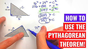 Using the Pythagorean Theorem to Find Unknown Lengths