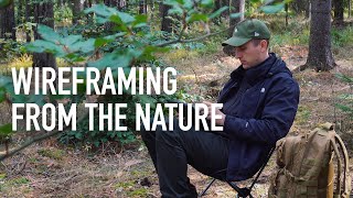 Creating Wireframes on the iPad Pro from the nature! UI/UX Timelapse