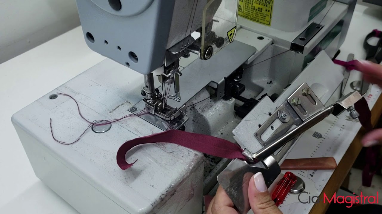 Como colocar elástico em lingerie usando a peça de viés com Isolene da Cia Magistral