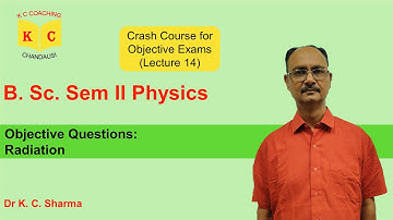 Objective Questions: Thermal Physics (Pt. 5) | B.Sc. Sem 2 Physics | By Dr. K. C. Sharma