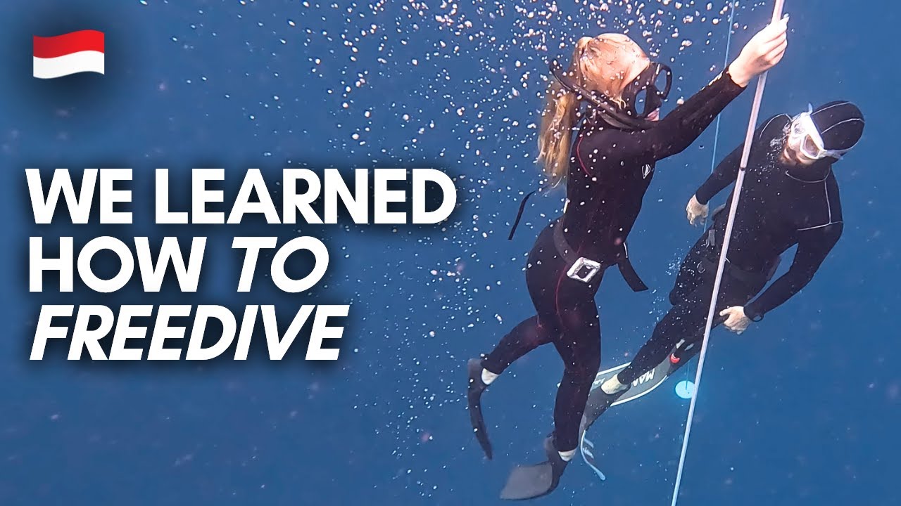 Freediving Adventure in Amed, Bali | We Learned How do it! 🇮🇩 (With No Experience)