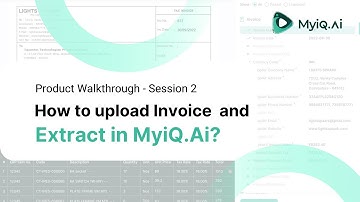 MyiQ.Ai Product Walkthrough - Invoice Upload and Extraction