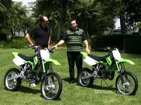 Quick Look - 2009 Kawasaki KX100 and KX85 - YouTube
