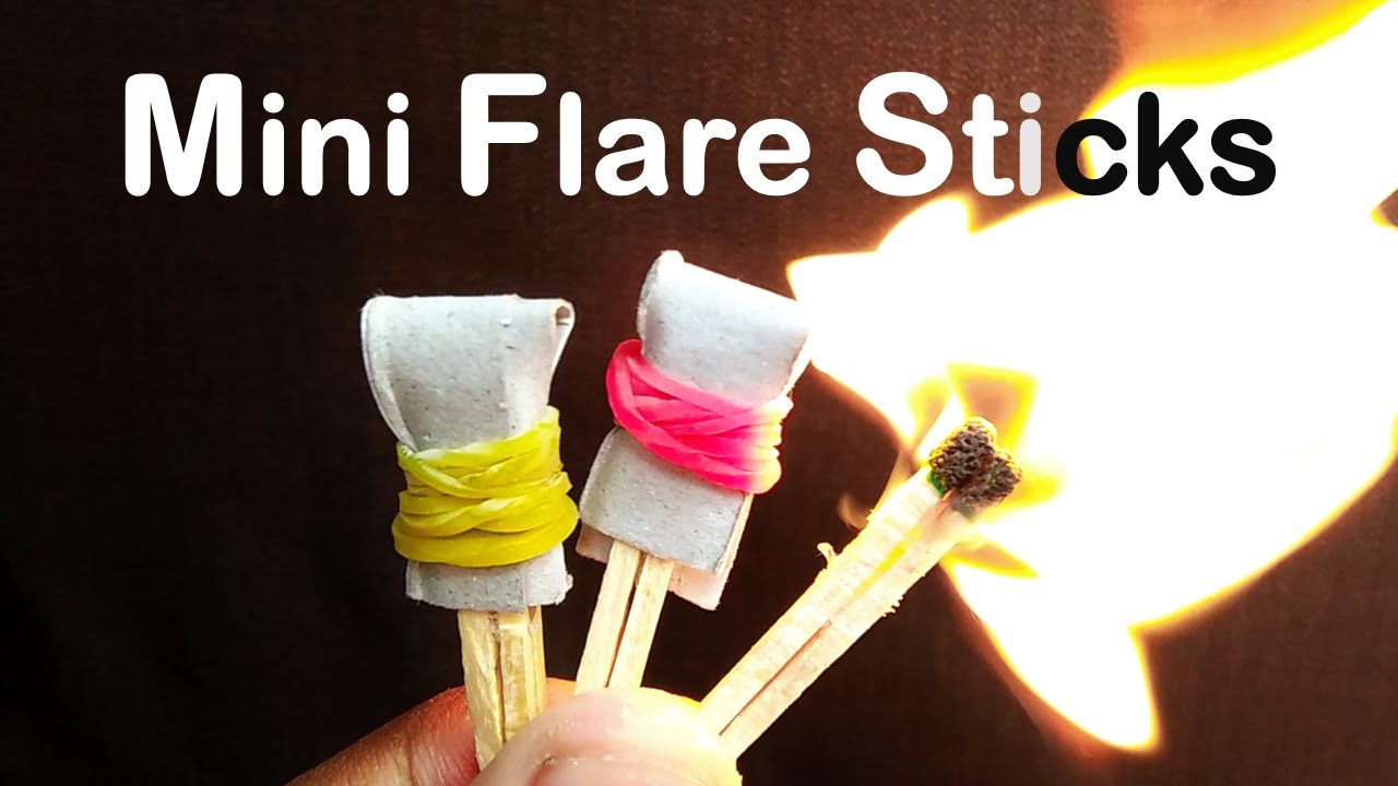 How to Make Mini Matchstick Flare Stick 
