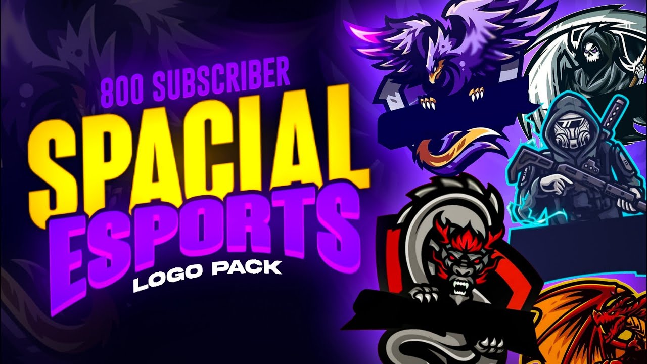 Esports logo pack 2021 | Free to use logo pack | esports logo for free | Alpha Editz