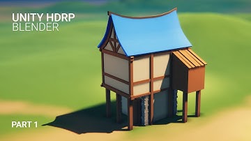 (PART 1) Stylised Medieval House in Blender 2.90 & Unity 2019 HDRP | Blender 3d Low Poly Game Asset