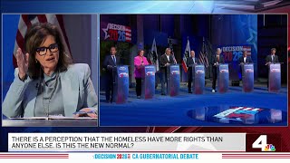 Candidates clash over fixing California's homeless crisis