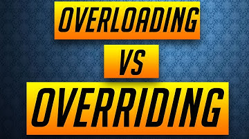 Method Overriding vs Method Overloading