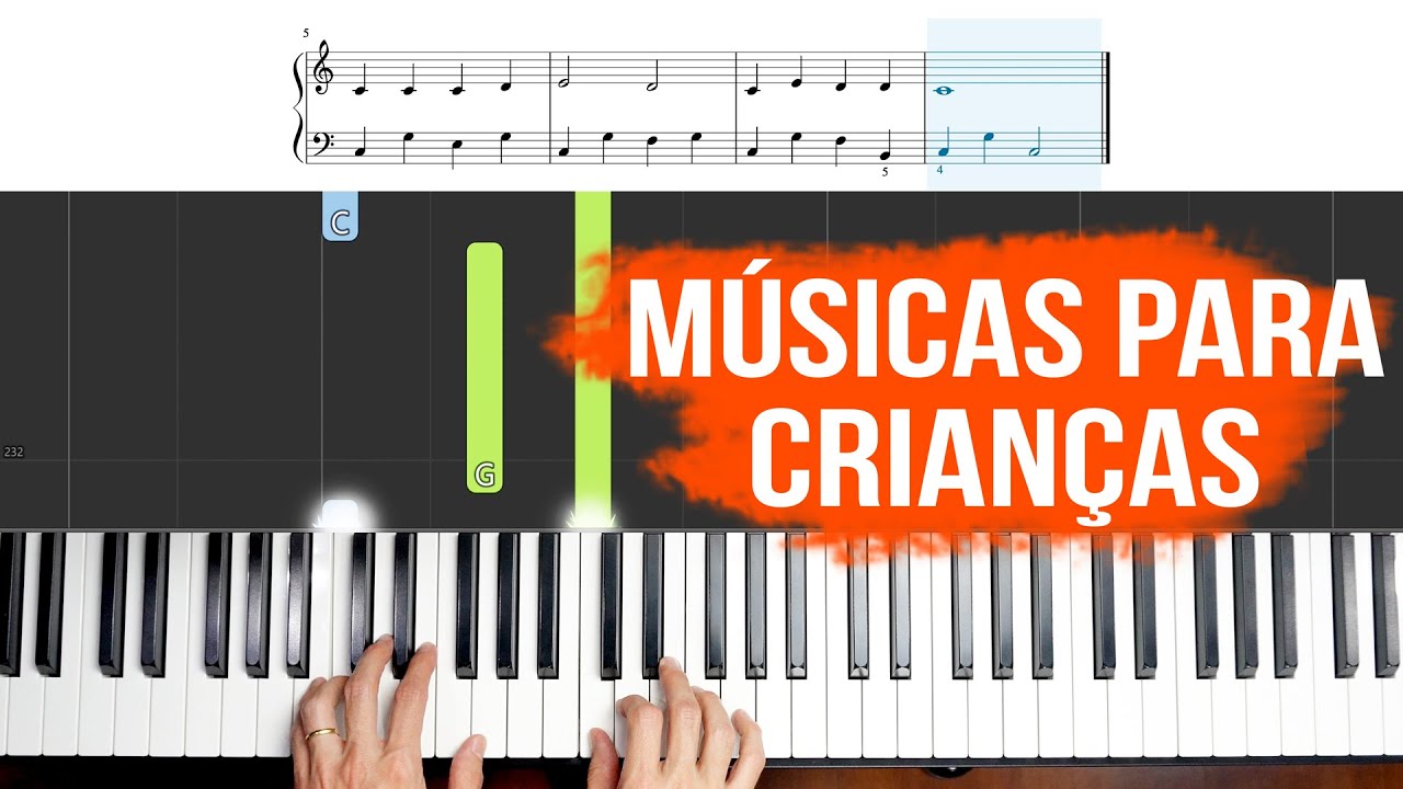 Pianinho Musical De Musicalização Infantil Teclado Brinquedo - Laranja