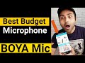 Boya by m1 microphone unboxing  review  best budget mic for voice recording