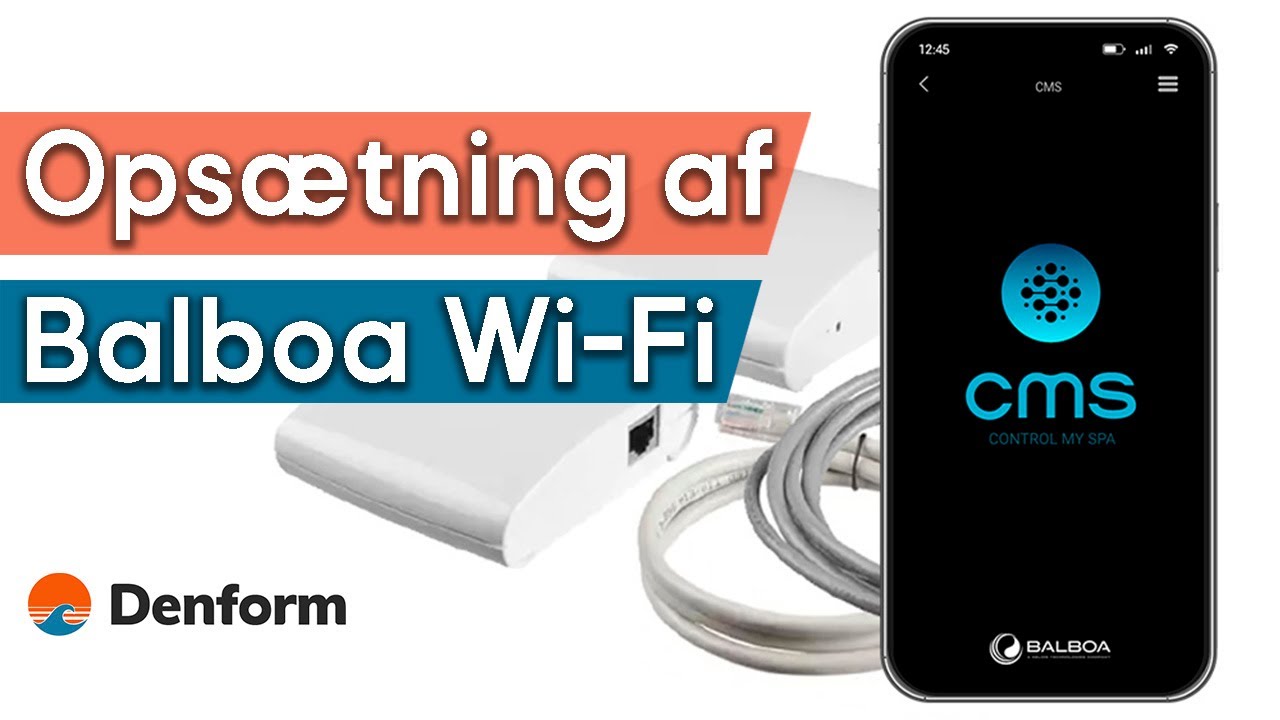 Opsætning af Balboa WiFi modul til udendørs spa | Denform