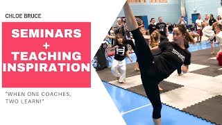 Chloe Bruce Kicking seminar | Teaching Inspiration