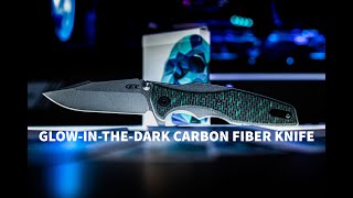 Glow In The Dark Carbon Fiber Knife Zt 0393Glcf