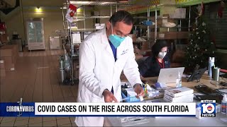 COVID cases on the rise in South Florida