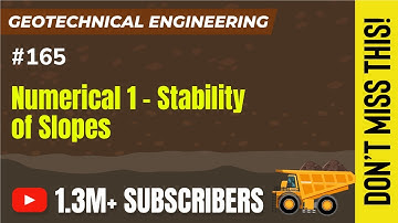 Numerical -1 Stability of Slopes | GATE Previous Year Questions of FE |Geotechnical Engineering GATE