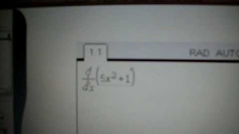 Finding Integrals and Derivatives using the Ti-Nspire