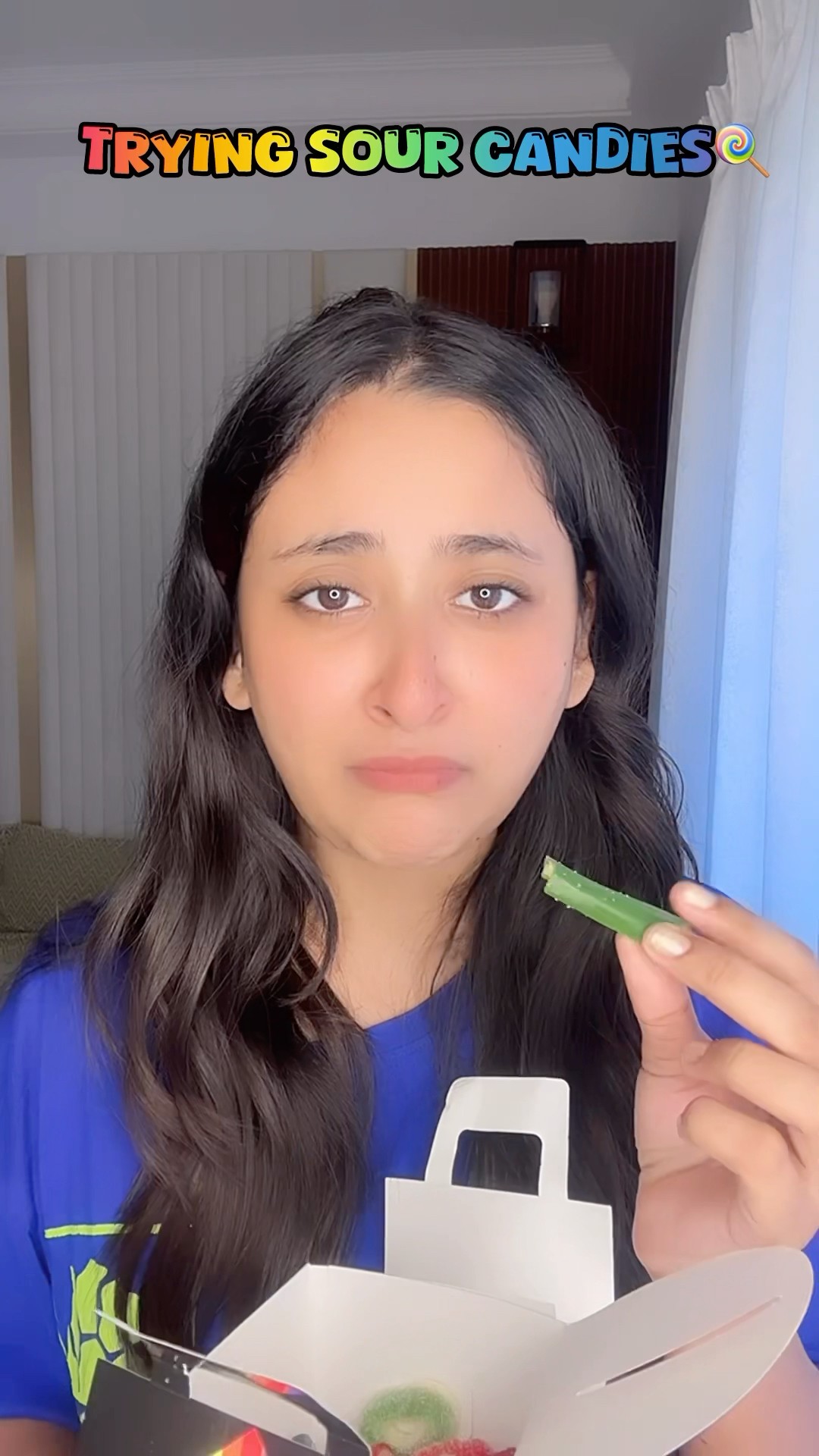 Trying Sour Candies *No Reaction Challenge #minivlog #challenge #shorts