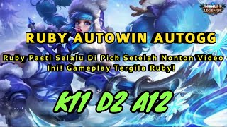 How To Play Ruby Like a Pro | Insane Lifesteal | SuperGanking | Flicker Hook| Mobile Legend