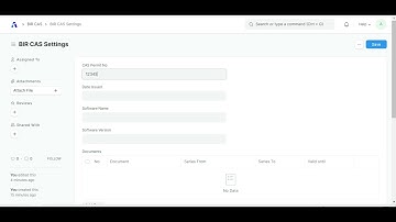 How to setup BIR CAS Settings using Books360 app for ERPNext?