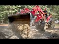 Building a Driveway with a Tractor- Couple Builds Dream Home
