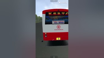 KSRTC BUS IN FULL MODIFIED LIVERY IN KARNATAKA #ksrtc #bussid #gamer #ksrtc #gamer #bussid