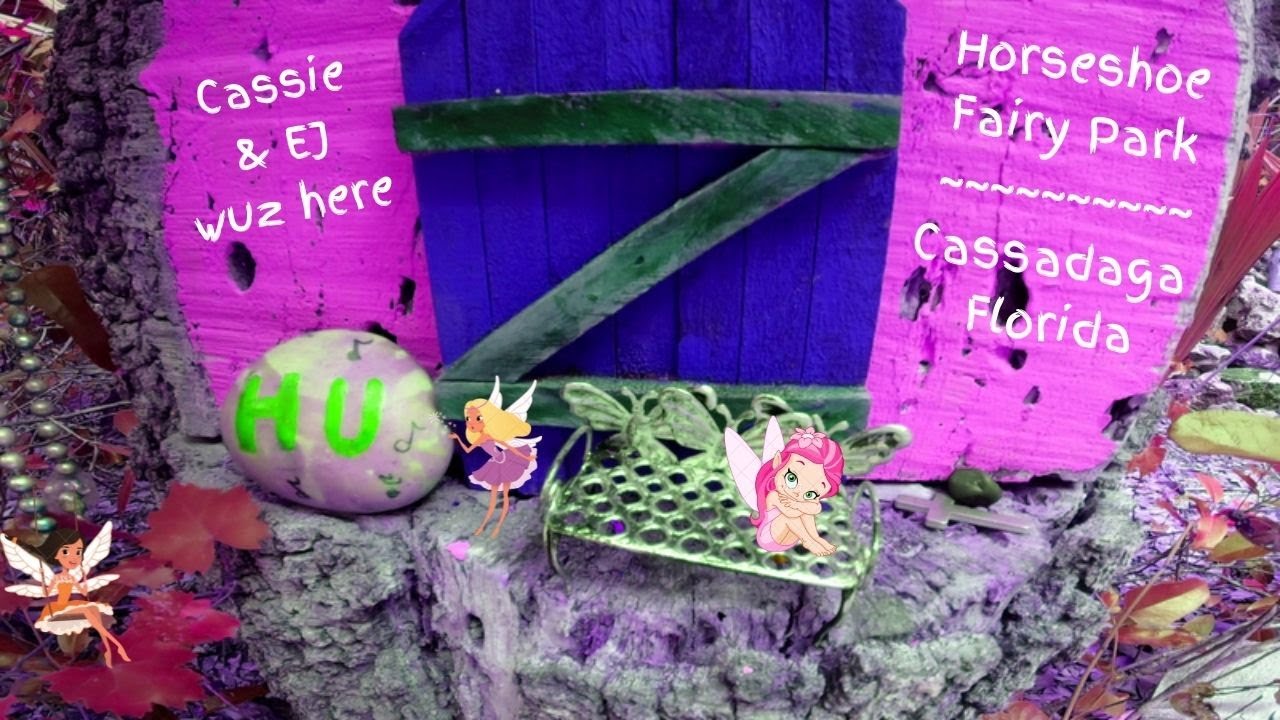 Horseshoe fairy trail in Cassadaga, Florida