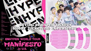 ☆ BUYING ENHYPEN (엔하이픈) TICKETS | 1ST WORLD TOUR : MANIFESTO IN U.S | SHORT TICKETING EXPERIENCE ☆