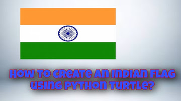 Creating an Indian flag using python turtle