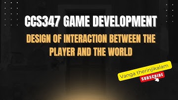 CCS347 GD(Game Development) Lab : Interaction Design Between Player and Game World #shorts #viral