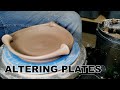 How to Alter a Plate on the Pottery Wheel - Pottery Wheel Throwing