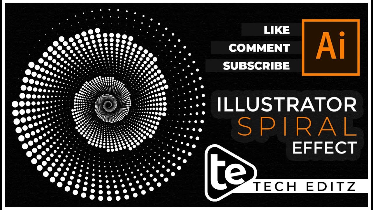 Illustrator Tutorial | ILLUSTRATOR SPIRAL EFFECT - YouTube