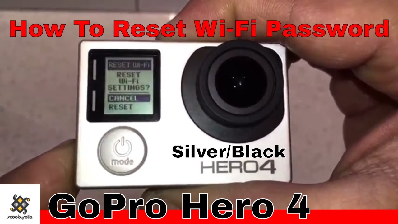 How To Reset Wi Fi Password Gopro Hero 4 Silver Black Youtube