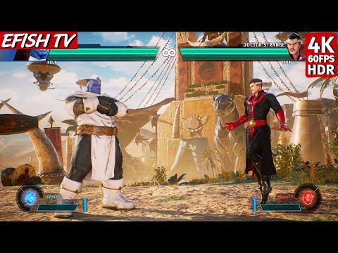 Thanos & Red Hulk vs Doctor Strange & Thor (Hardest AI) - Marvel vs Capcom: Infinite