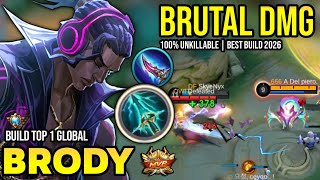 BRODY BEST BUILD 2026 | BUILD TOP 1 GLOBAL BRODY GAMEPLAY | MOBILE LEGENDS✓