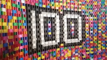 Insane Domino Curve Wall! (100 Layers of Dominoes)