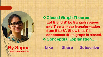 Closed Graph Theorem, | by Sapna |@billionaireicon3311