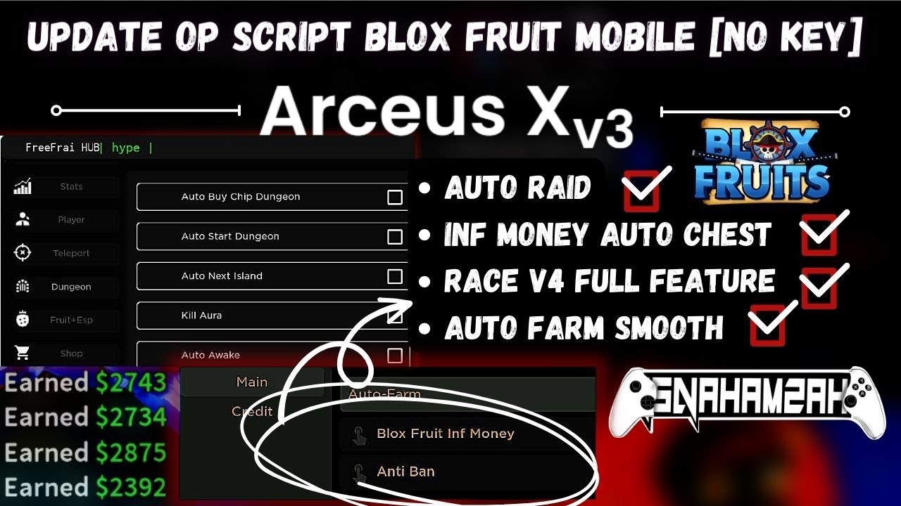 Best Blox Fruit Auto farm Script 😱  Arceus X 3.0 And Fluxus Delta (Mobile  Support ✓) 