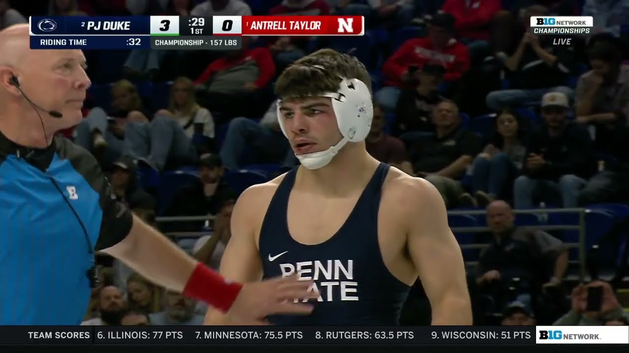 157 lbs: Penn State's PJ Duke vs. Nebraska's Antrell Taylor | 2026 B1G Wrestling Championships
