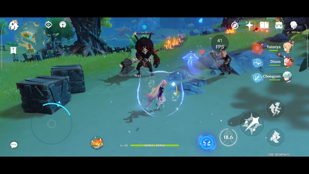 Testing genshin impact redmagic 6s pro open world