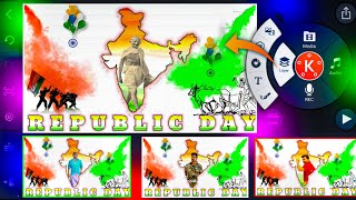 republic day video editing in kinemaster || Republic day special status video making alight motion screenshot 2