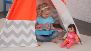 Kidkraft Play Teepee Orange Chevron Kidkraft Play Teepee Orange Chevron